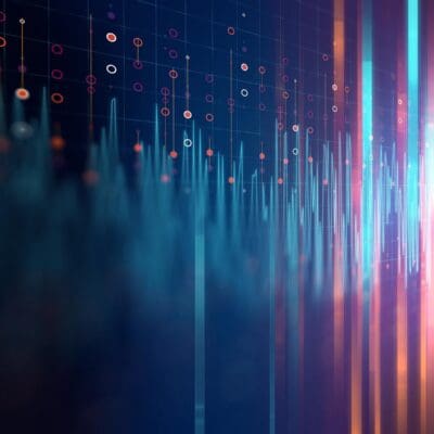 colorful Audio waveform abstract technology background ,represent digital equalizer technology